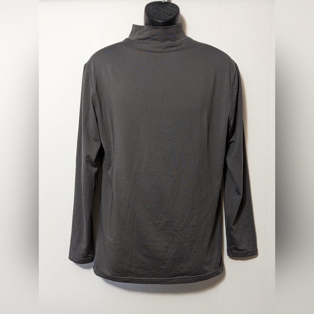 Men's Reebok Solid Gray Long Sleeve Shirt Size Large